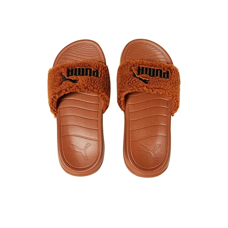 PUMA Popcat 20 Slip Resistant Slide Slippers Unisex Brown-2