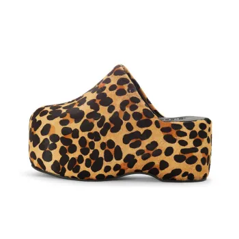 SIMON MILLER Bubble Cheetah-print Mules