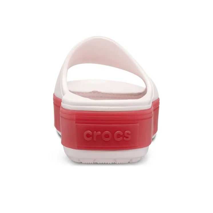 Crocs Crocband Slide Slippers Unisex White/Red-5
