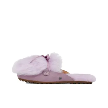 UGG Shaine Fluff Lightweight Cozy Flat Plush Slipper Pink Purple Women's