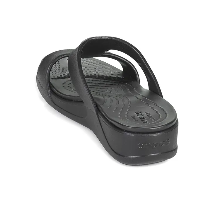 Crocs Monterey Slide Slippers Women's Black-5