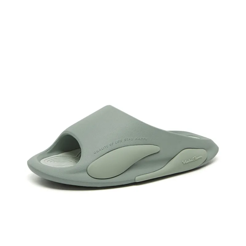 VICKI BROWN Jeans Slide Slippers Unisex Green-1