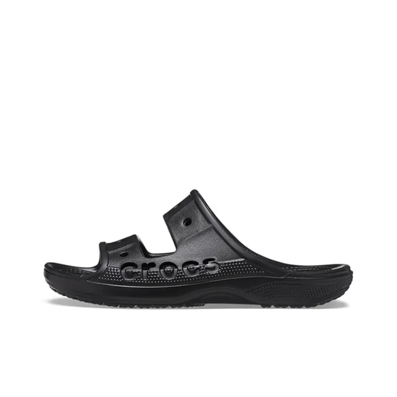 Crocs Fashion Casual Unisex Black Slippers-0