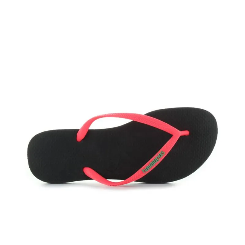 Havaianas Slim Logo Pop-up Stylish Sandals Unisex Black-3