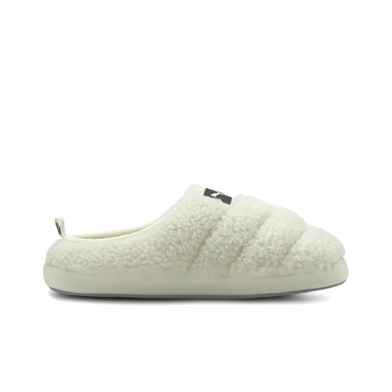 PUMA Scuff Sherpa Slippers 'Whisper White'-1