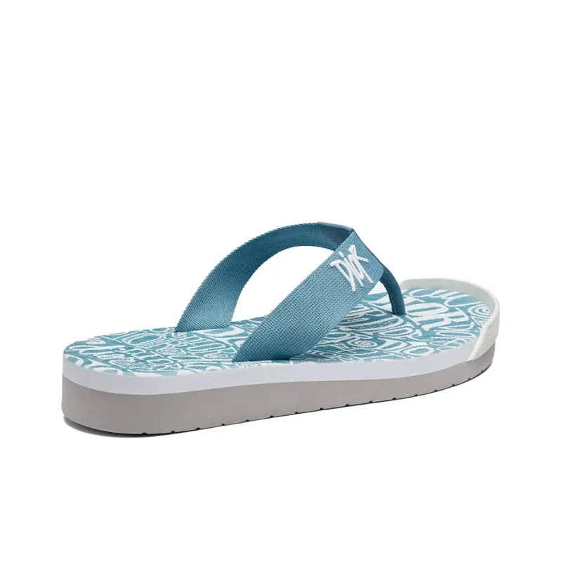 DIOR Shawn Stussy Collaboration Series Flip Flops Men's Blue-3