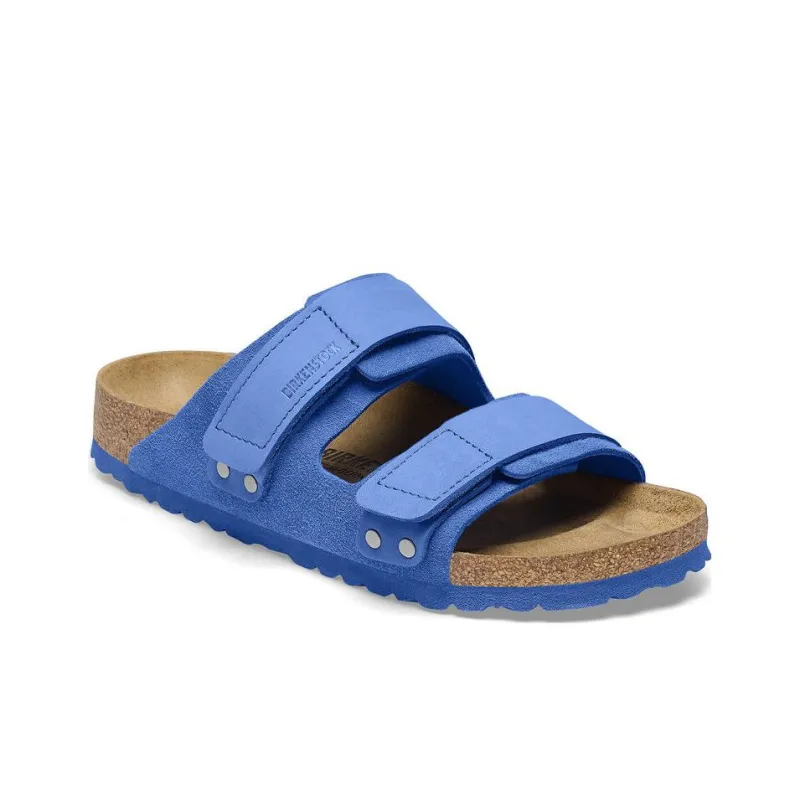 Birkenstock Slide Slippers Unisex Blue Brown Narrow Fit-1