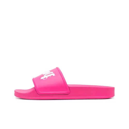 PALM ANGELS Pool Slides Fuschia White Women's