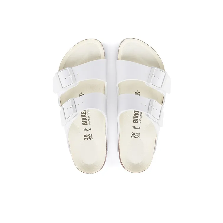Birkenstock Arizona Birko Flor Triple White Women's-4