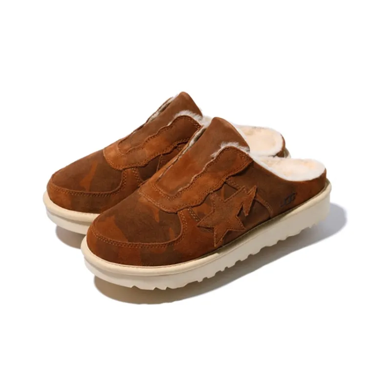 UGG X Bape Tasman Fleece Lined Stay Warm Sandals-2