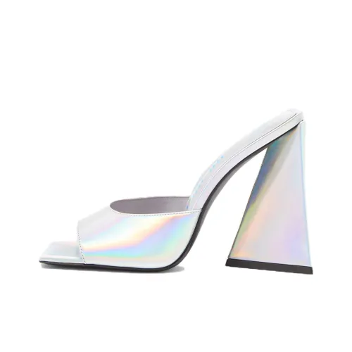 The Attico Devon 115mm Iridescent Mules