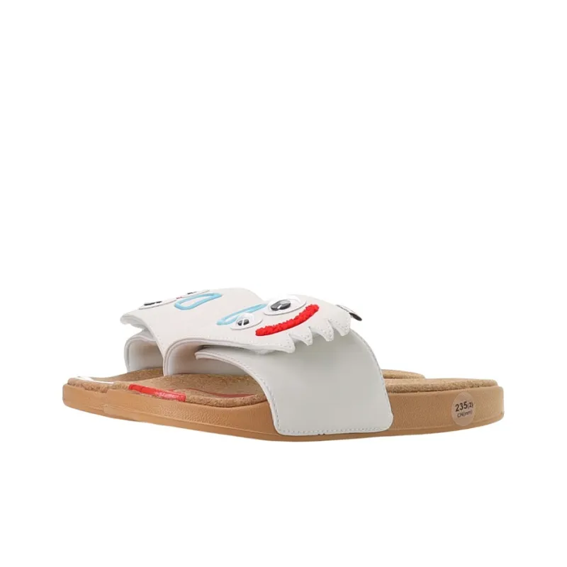 Disney x LiNing Quiet Slide Slippers Women's Champagne White-2