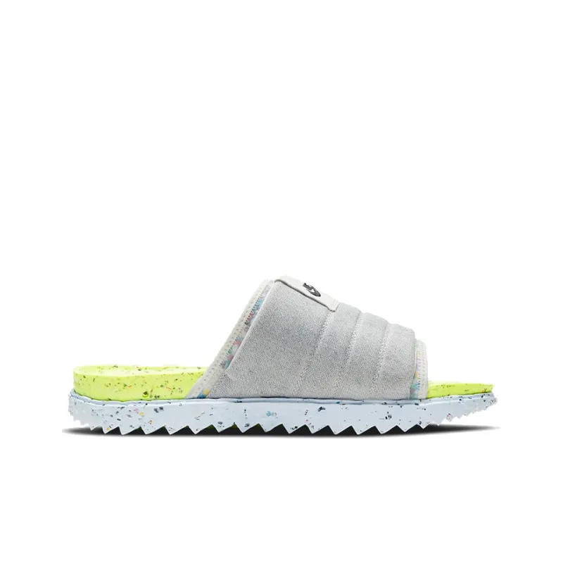 Nike Asuna Crater Slide Platinum Lint Volt Chambray Blue Black-1