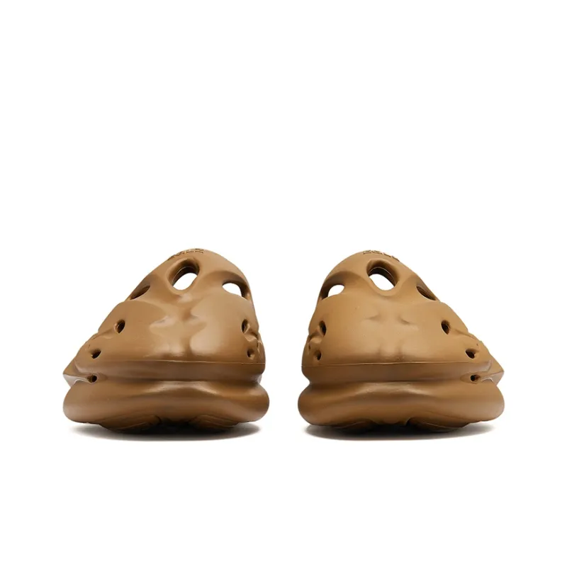 EQLZ EQUALIZER Quiet Abrasion Resistant Slide Slippers Unisex Fallen Leaves Brown-4