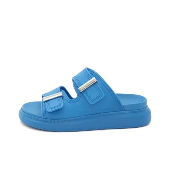Alexander McQueen Hybrid Double Buckle Sandal Blue Women's