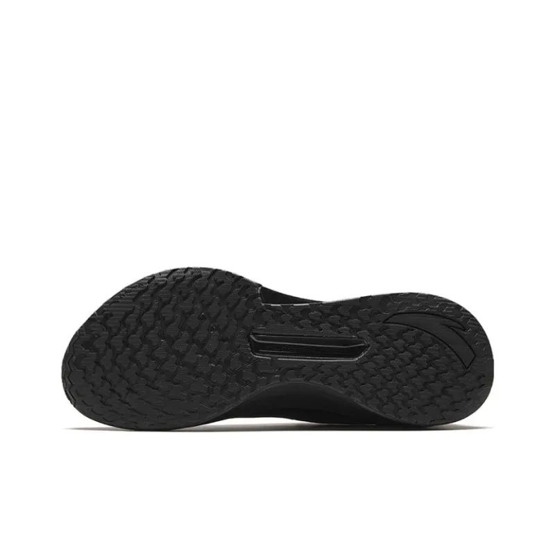 Anta Non slip Lightweight Low Top Running Shoes Men's Black-4
