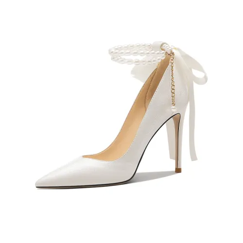 Lily Wei High Heels Women's White