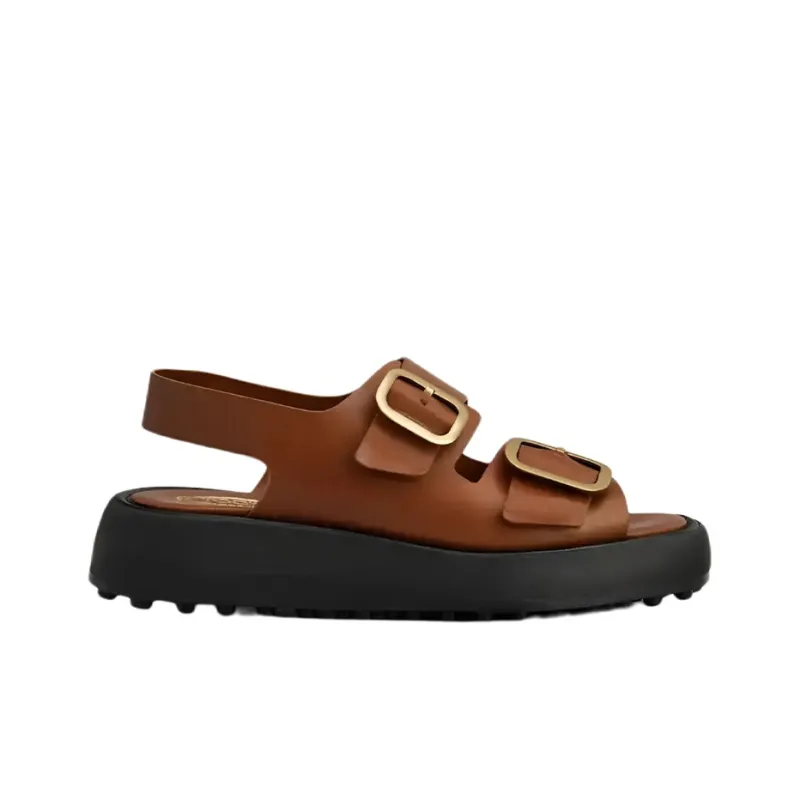 TOD'S Double-buckle Leather Sandals-1