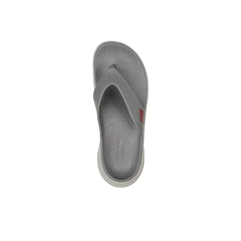 Skechers Arch Fit Rubber Sole Slip-Resistant Slide Slippers Men's Gray-2