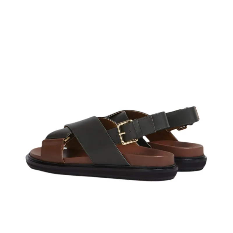 MARNI One Strap Sandals Women's Dark Blue-3