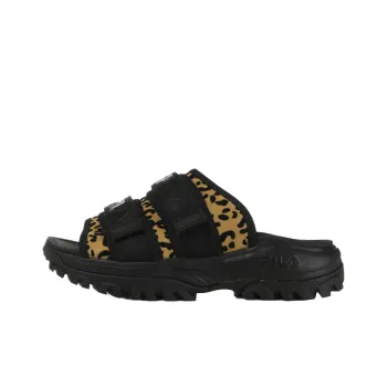 FILA Ray Slide Slippers Unisex Black/Leopard Print