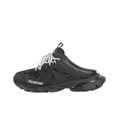 Balenciaga Track Mules Shoes Black/White