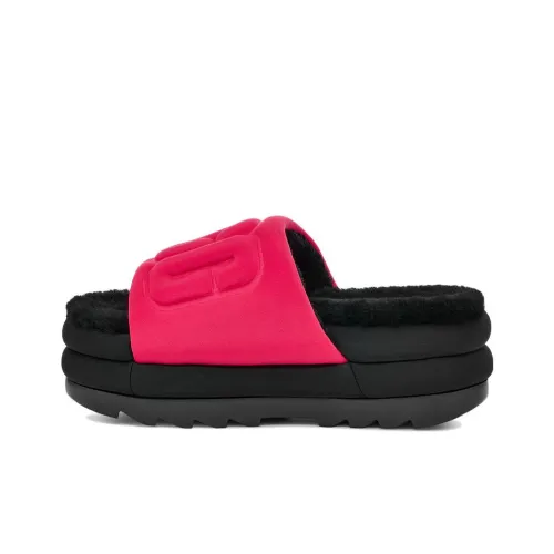 UGG Maxi Graphic Slide Radish Black Women's