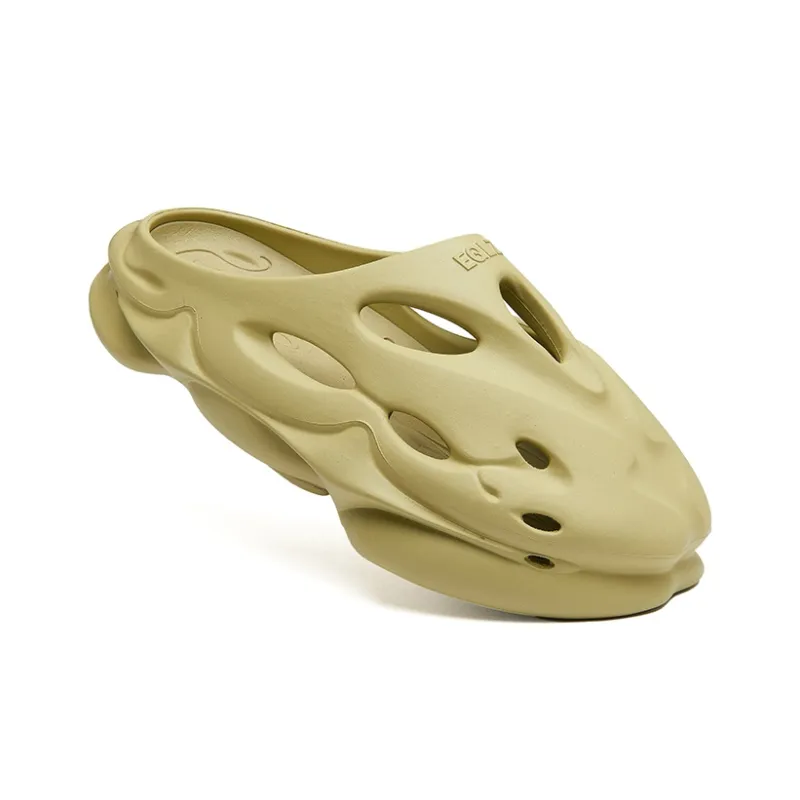 EQLZ EQUALIZER 1100 Slide Slippers Unisex Tender Shoot Yellow-1