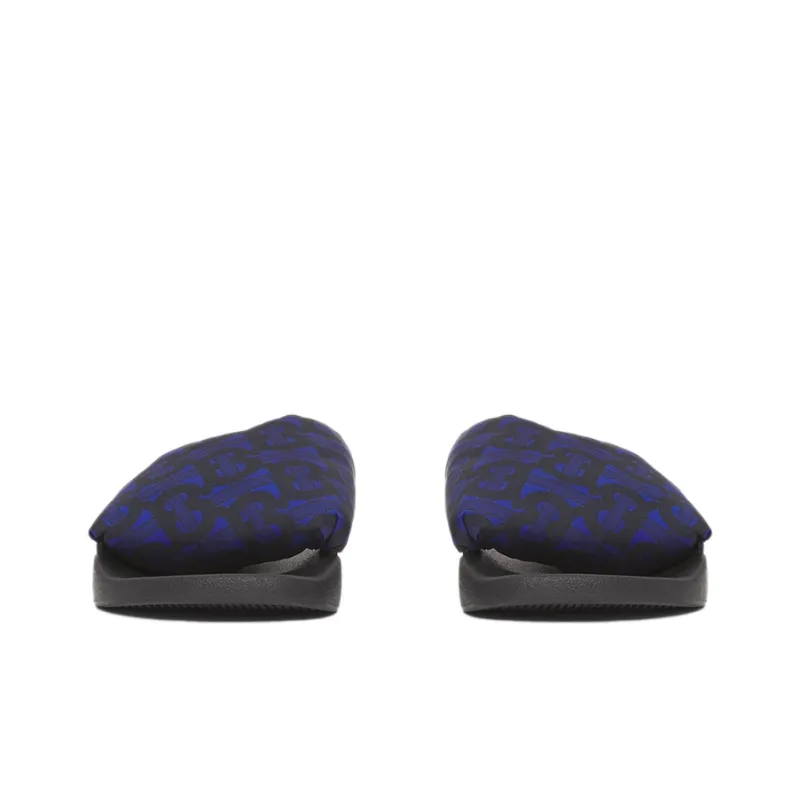 Burberry Furley Monogram Slides Deep Royal Blue-2