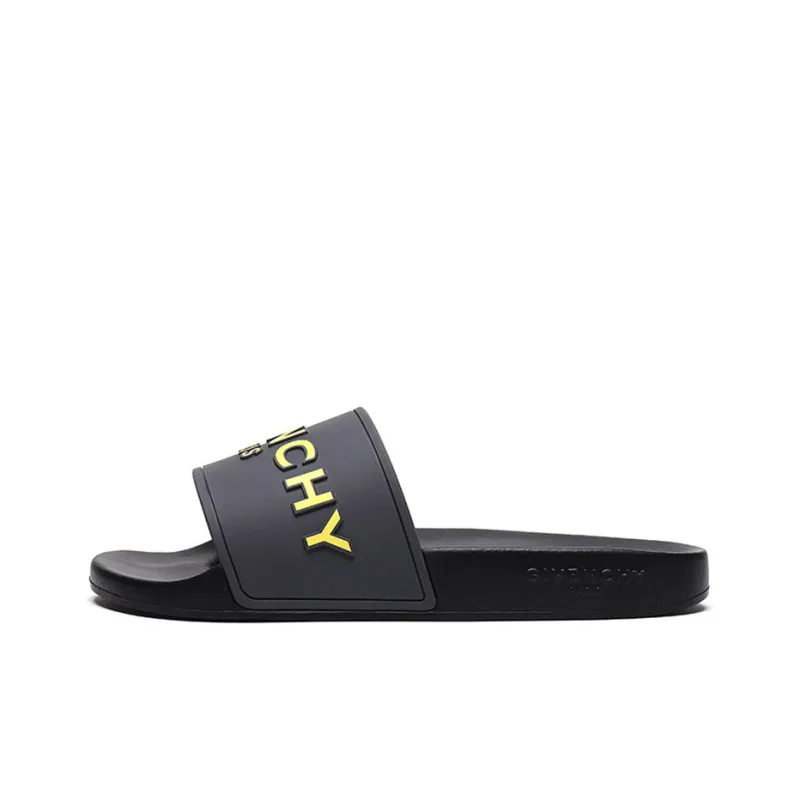 Givenchy Slide 'Grey Yellow'-0