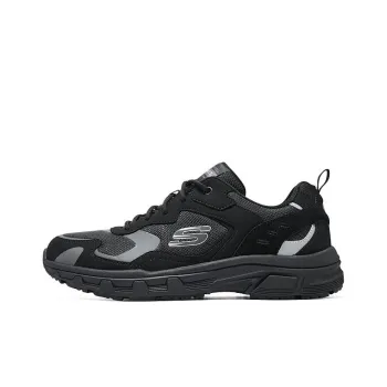 Skechers Go Walk Fle Breathable Lightweight Rebound Low Top Casual Shoes Men's Black