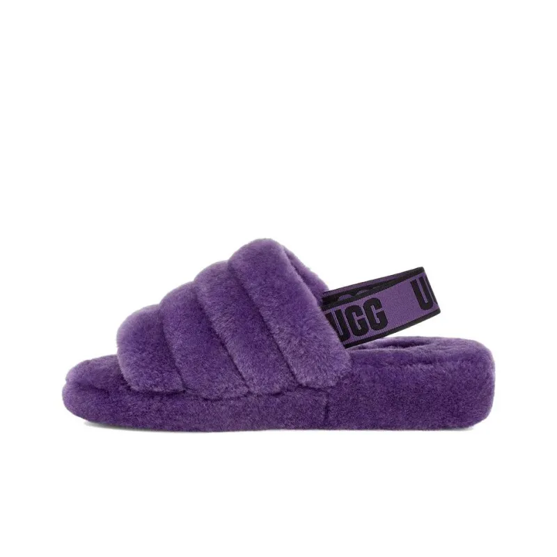 UGG FLUFF YEAH Slippers Women's Purple-0