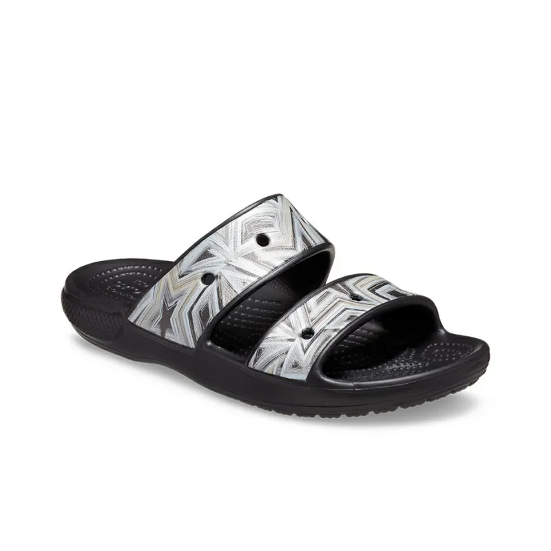 Crocs Slide Slippers Unisex Black/Multicolor Color-2