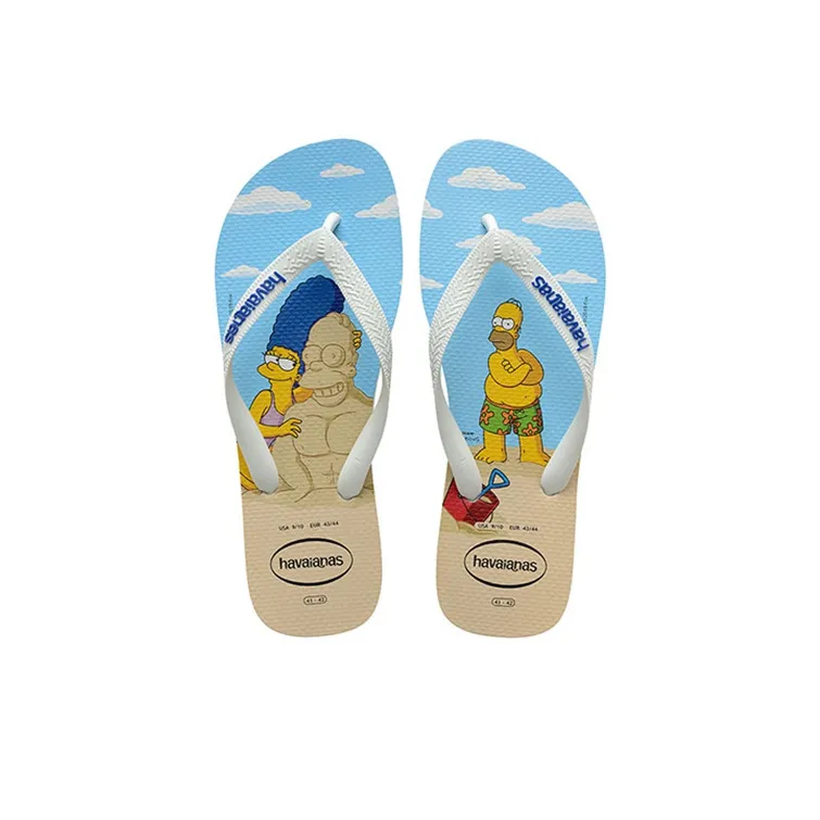 The Simpsons x Havaianas Stylish Sandal Unisex White Blue-4