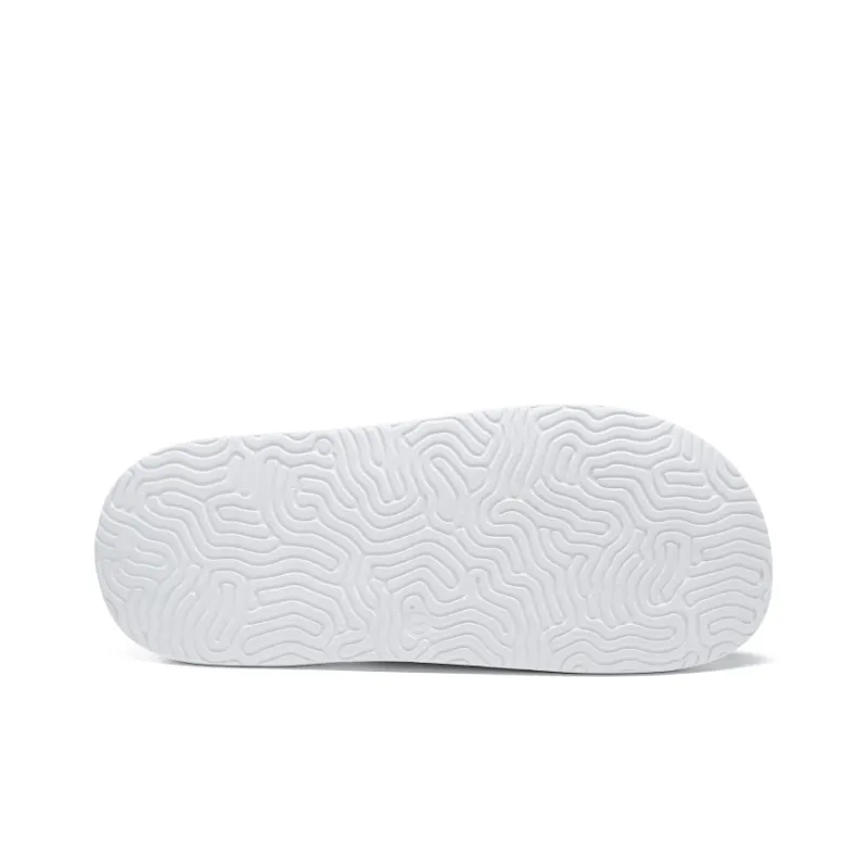 PEAK State Pole Guochuang Slippers Totem Graffiti Slip Resistant Slide Slippers Unisex All White Dark Red-7
