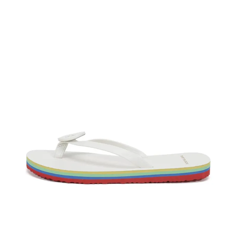 TORY BURCH Slip Resistant Slide Slippers Women's White-0