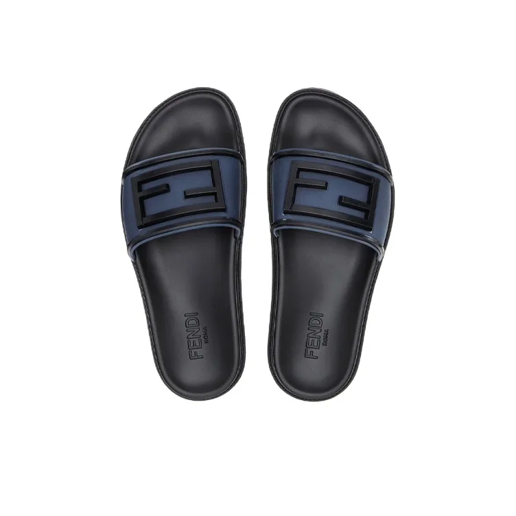 FENDI Slides 'Transparent Medieval Blue'-3