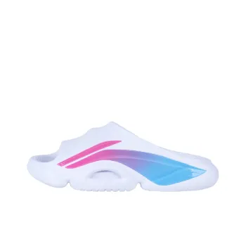 LiNing Speed 8 EVA Slip Resistant Slide Slippers Men's White Pink Blue Cotton Candy PE Edition