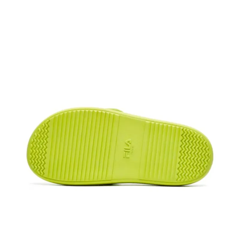 FILA FUSION DONUT DX Rubber Sole Slide Slippers Women's Yellow-4