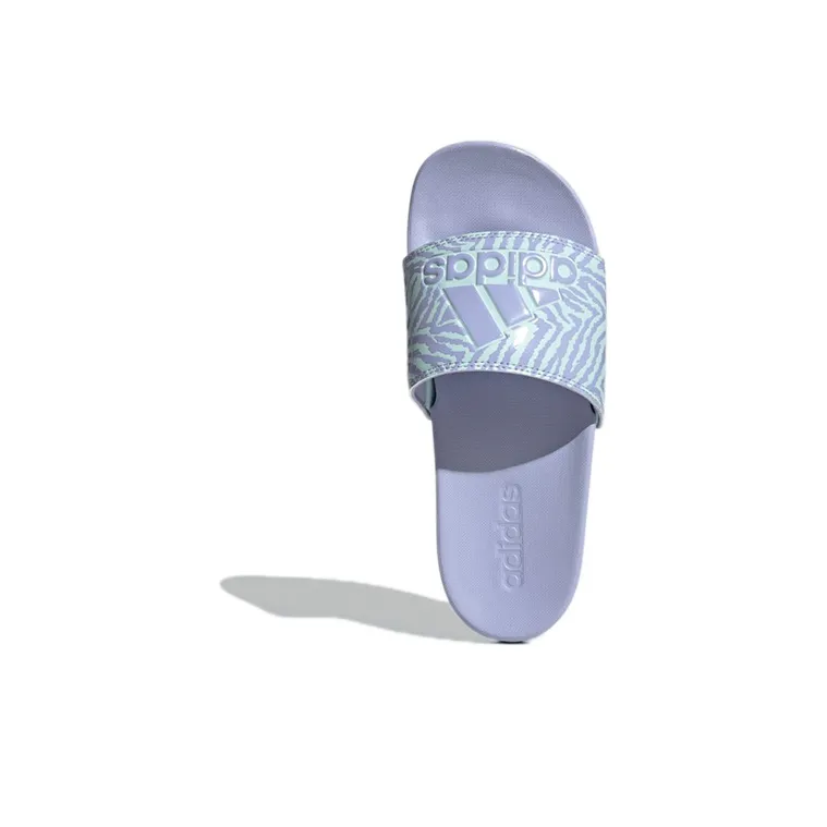 Adidas Adilette Comfort Slide 'Violet Mint Zebra' Women's-4