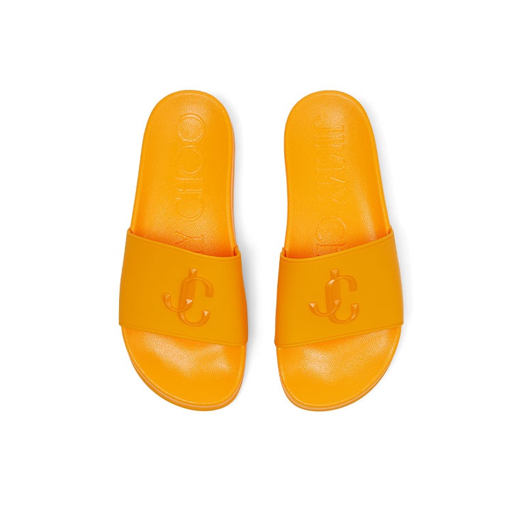 Jimmy Choo Slide Slippers Women's Orange - Cheap Rcj Jordan
