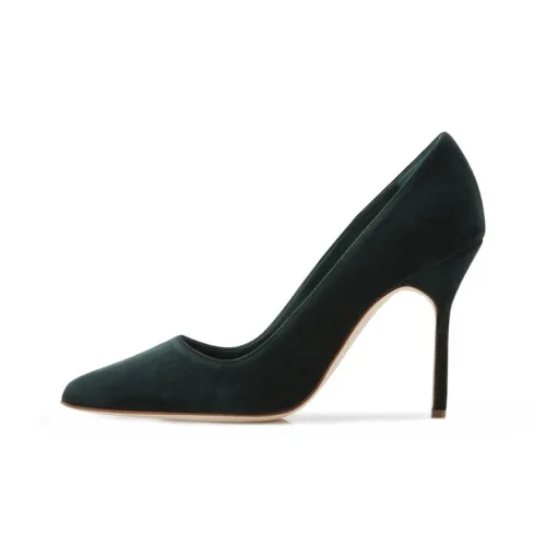 MANOLO BLAHNIK High Heels Women's Dark Green