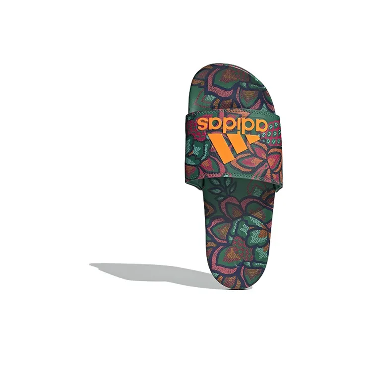 Adidas Adilette Comfort Slide 'Floral Bold Green' Women's-4