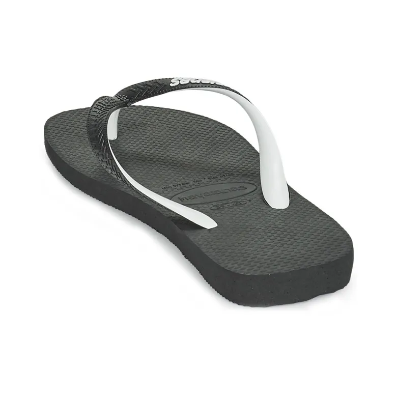 Havaianas Stylish Sandals Unisex Black White-4