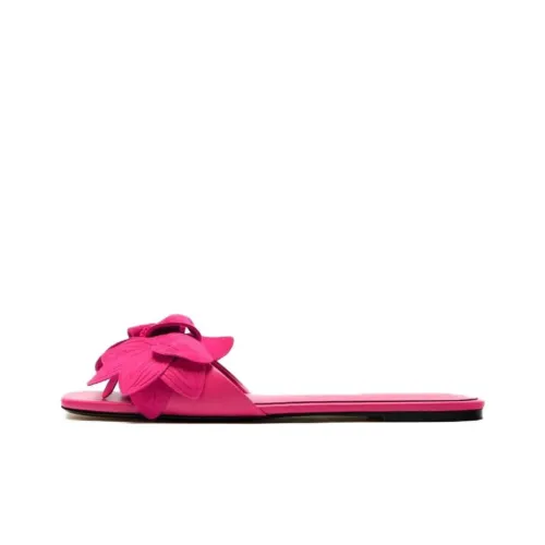 ZARA Slide Slippers Women's Rose Red