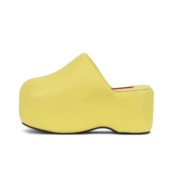 SIMON MILLER Wrap-toe Slippers Women's Yellow
