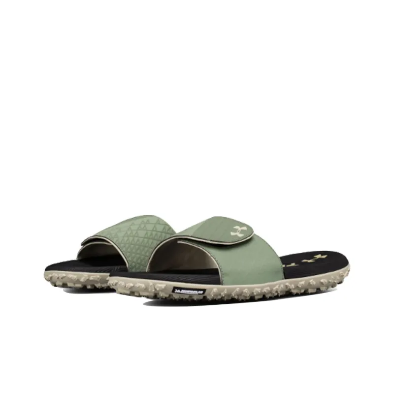 Under Armour Fat Tire Slippers Green-2
