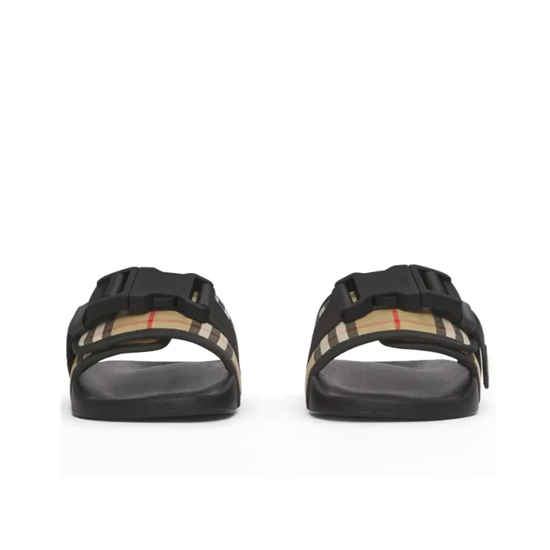 Burberry Vintage Check Buckled Slides-3