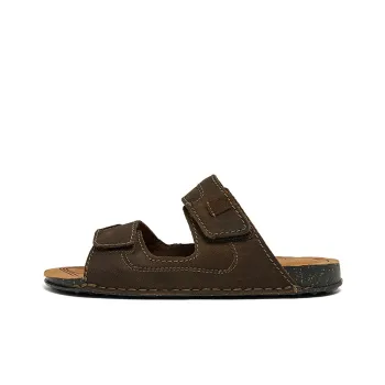 Clarks Slide Slippers Men Dark Brown