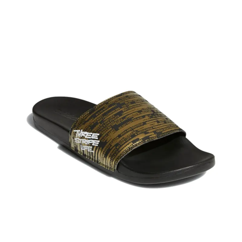 Adidas Adilette Comfort Black Gold Slippers 'Black Gold'-2